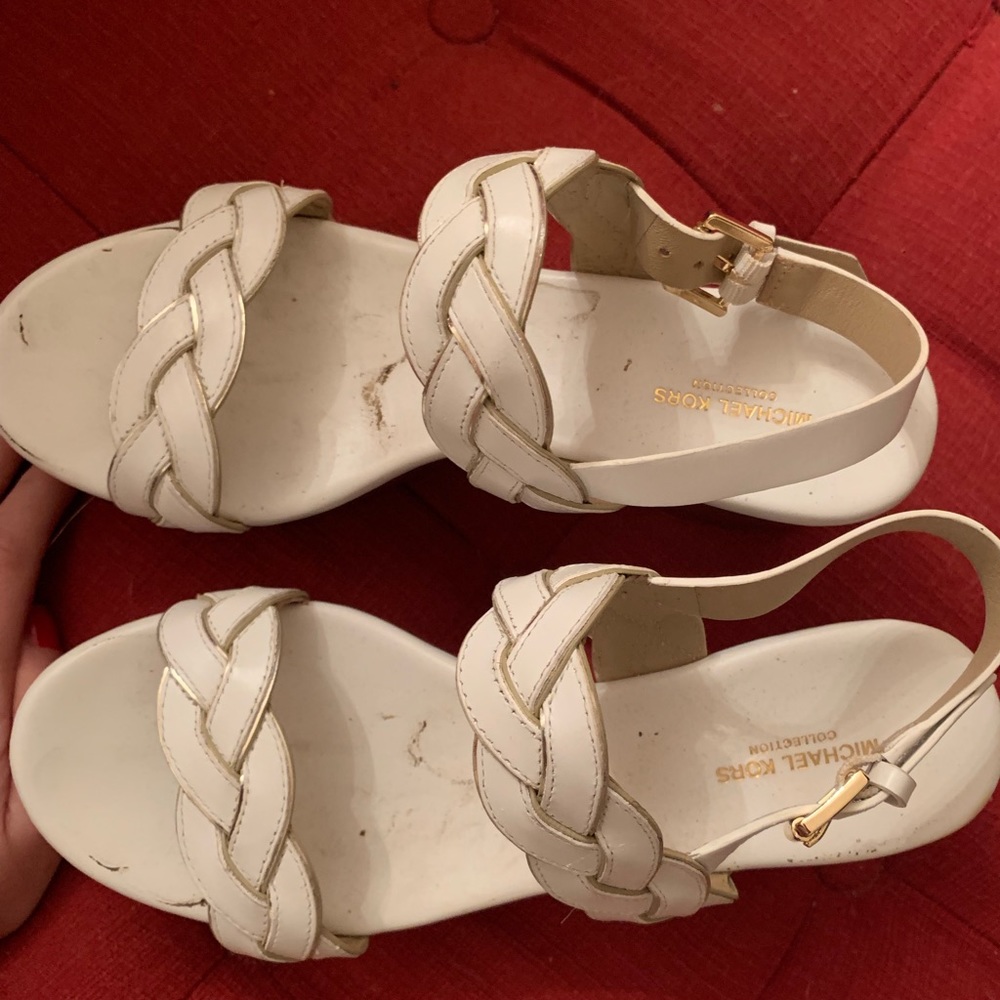 Michael Kors White Platform Size 37 Wedges